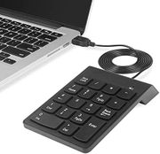 18 key number pad plugged into laptop